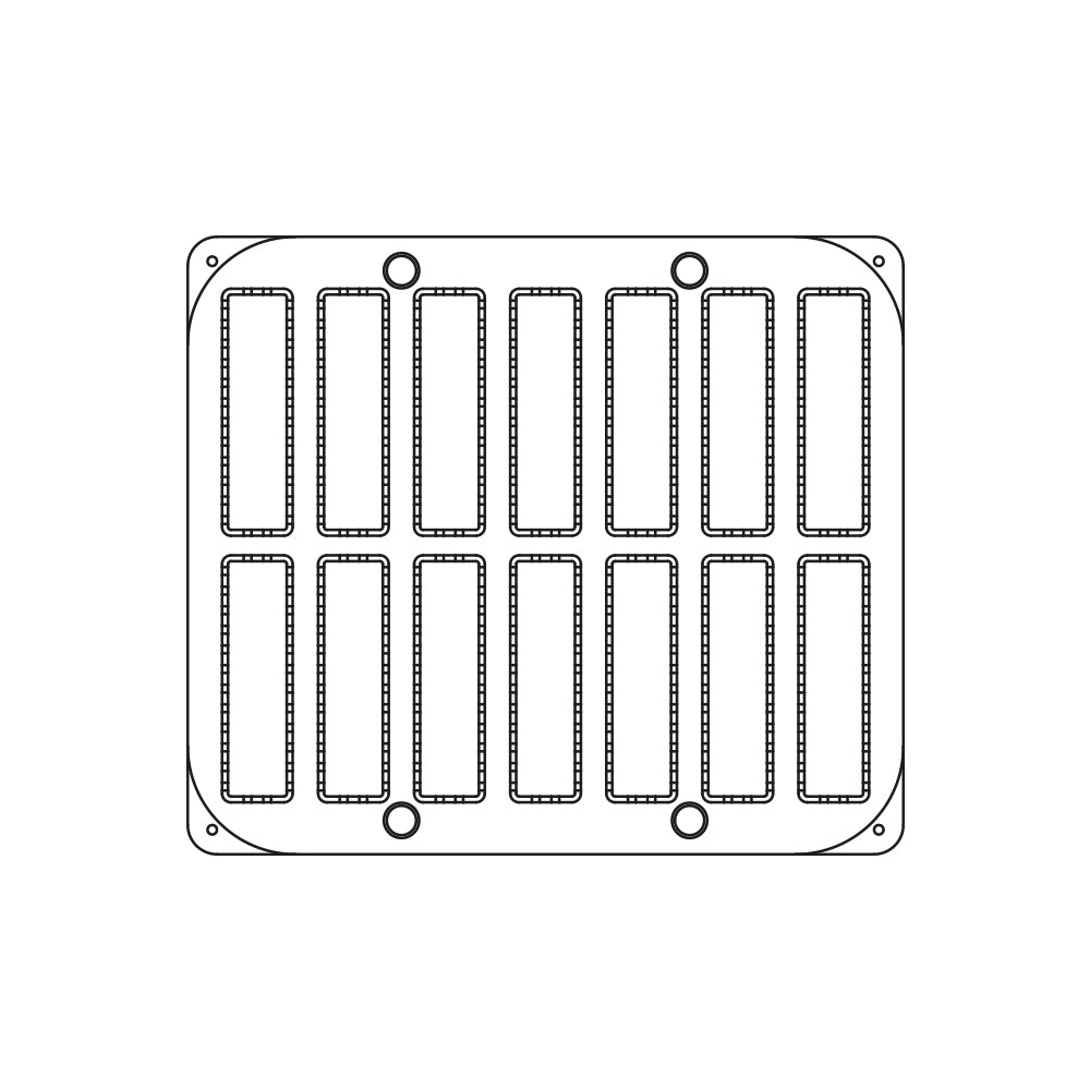 Cookmatic Plate for Choux Rectangular Éclair