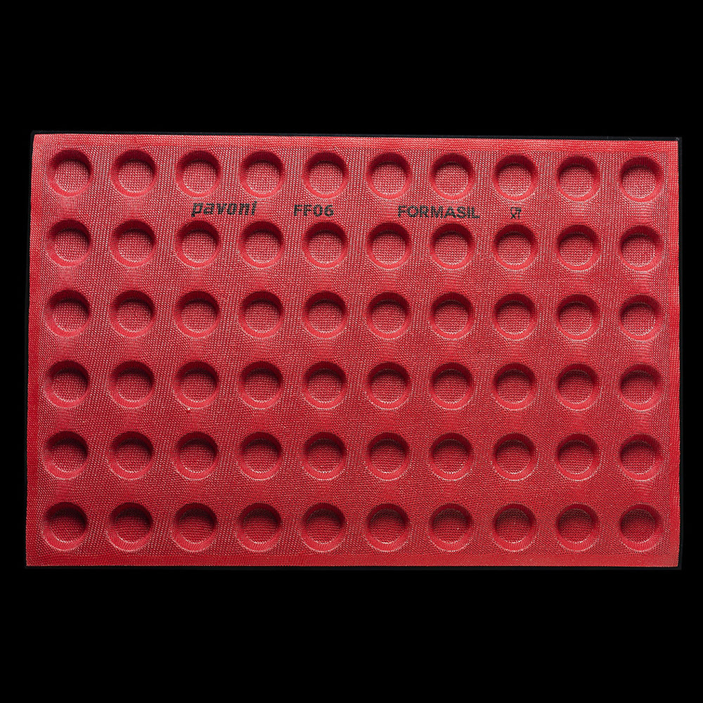 FORMASIL Micro-Perforated Silicone Mold 600x400 mm – 60 Round Indents